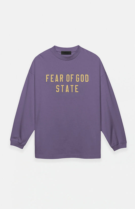 Fear of God ESSENTIALS Lavender Heavyweigth Long Sleeve T-Shirt
