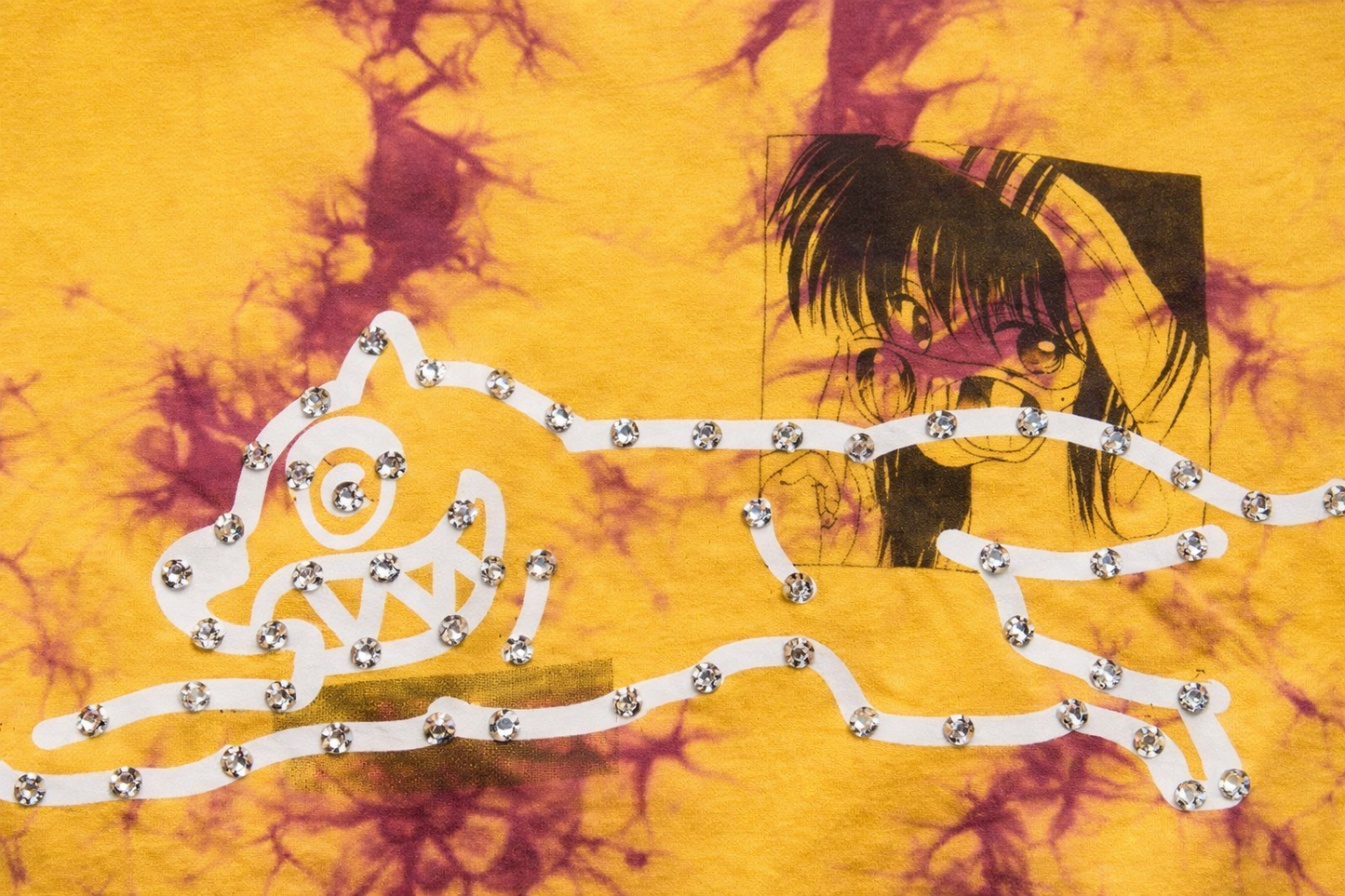 ICECREAM Dine & Dash Beaded Oversize Graphic T-Shirt .