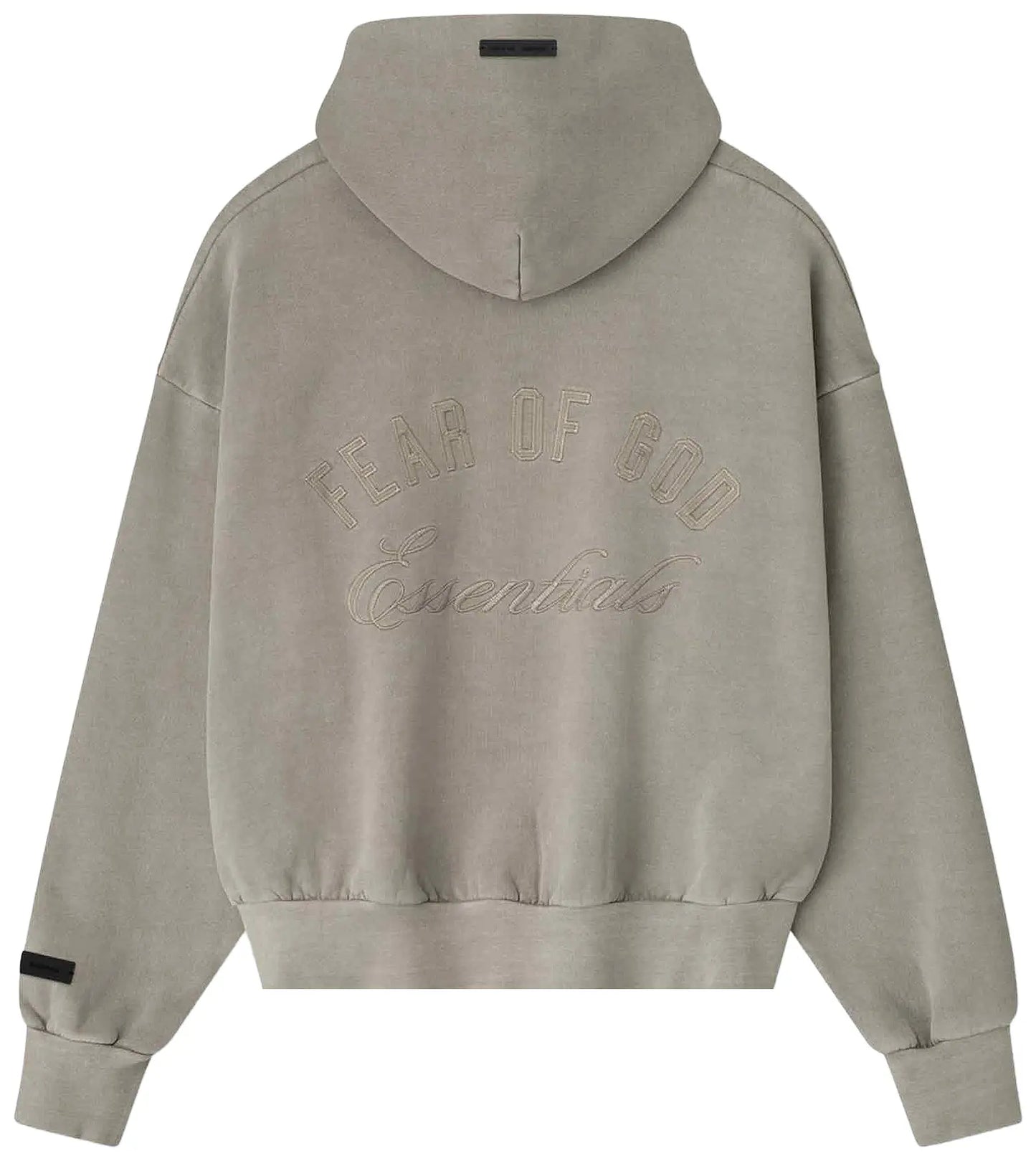 Fear of God Essentials Smoke Grey Classic Fleece Zip Up Hoodie