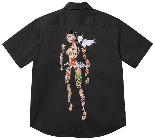 Supreme Aoi Cyborg Short-Sleeve Work Shirt 'Black'