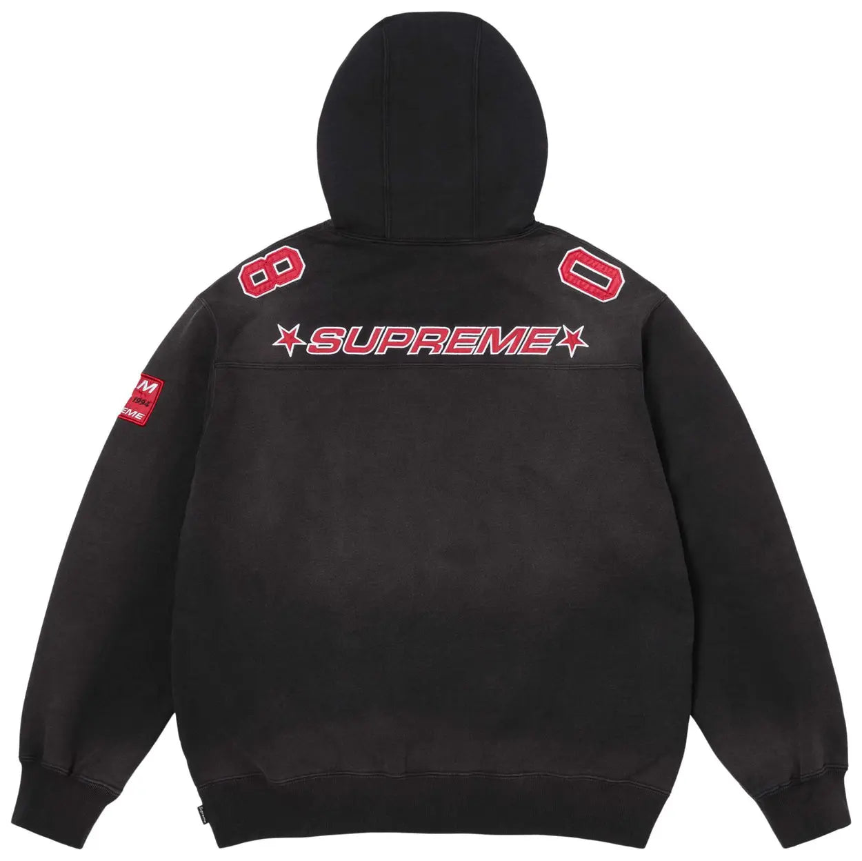 Supreme Jersey Hooded Sweatshirt 'Black'