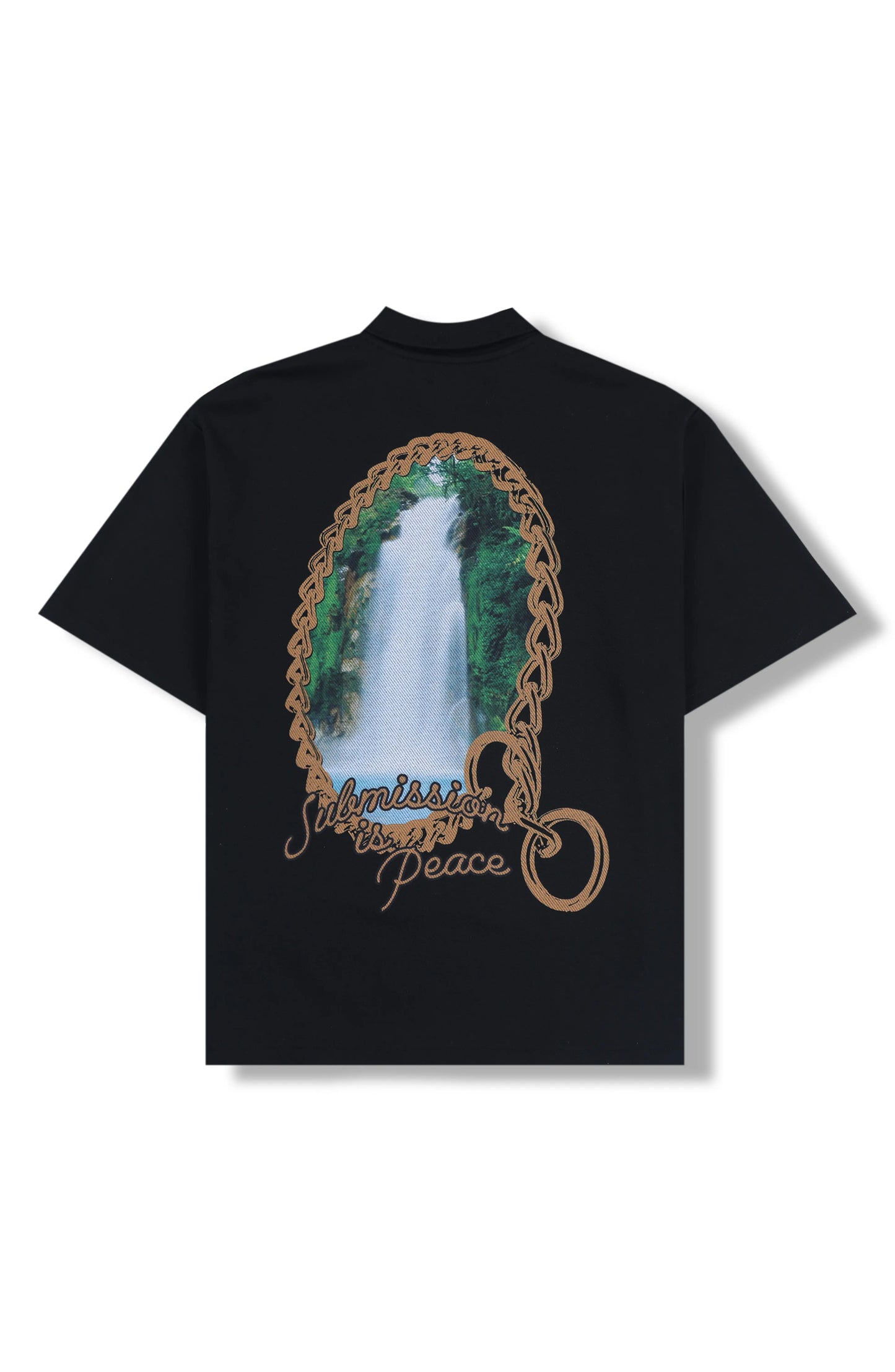 PLEASURES Boxy Submission Graphic Polo