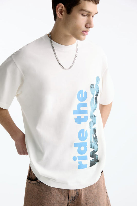 Hubris Ride The Wet Side Oversized Premium heavy Weight T-Shirt