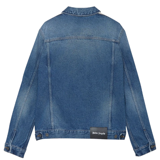 Palm Angels Track Denim Jacket 'Light Blue'