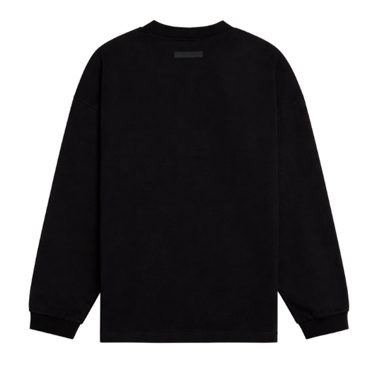 Fear of God ESSENTIALS Jet Black Long Sleeve T-Shirt