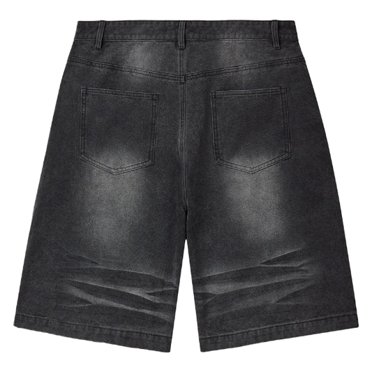 VALLEY DREAMS Black 1980s Jorts 'Black/Wash'