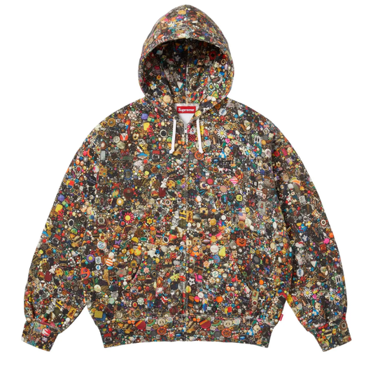 Supreme x Mike Kelley Zip Up Hooded Sweatshirt 'Multicolor'