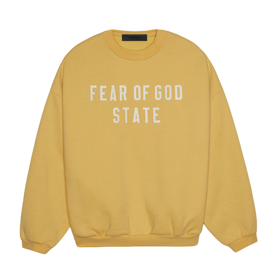 Fear of God ESSENTIALS Amber Heavy Fleece Crew Neck Sweatshirt