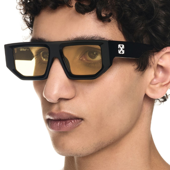 Off-White Vancouver Sunglasses Black Yellow