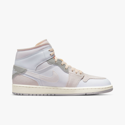 Air Jordan 1 Mid SE Craft Inside Out White Grey