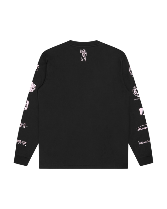 Billionaire Boys Club multi logo ls t-shirt