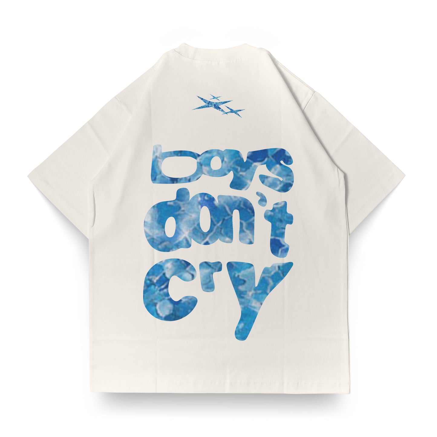 Sassy Classy DR01 pearl oversized tee "boys don't cry"