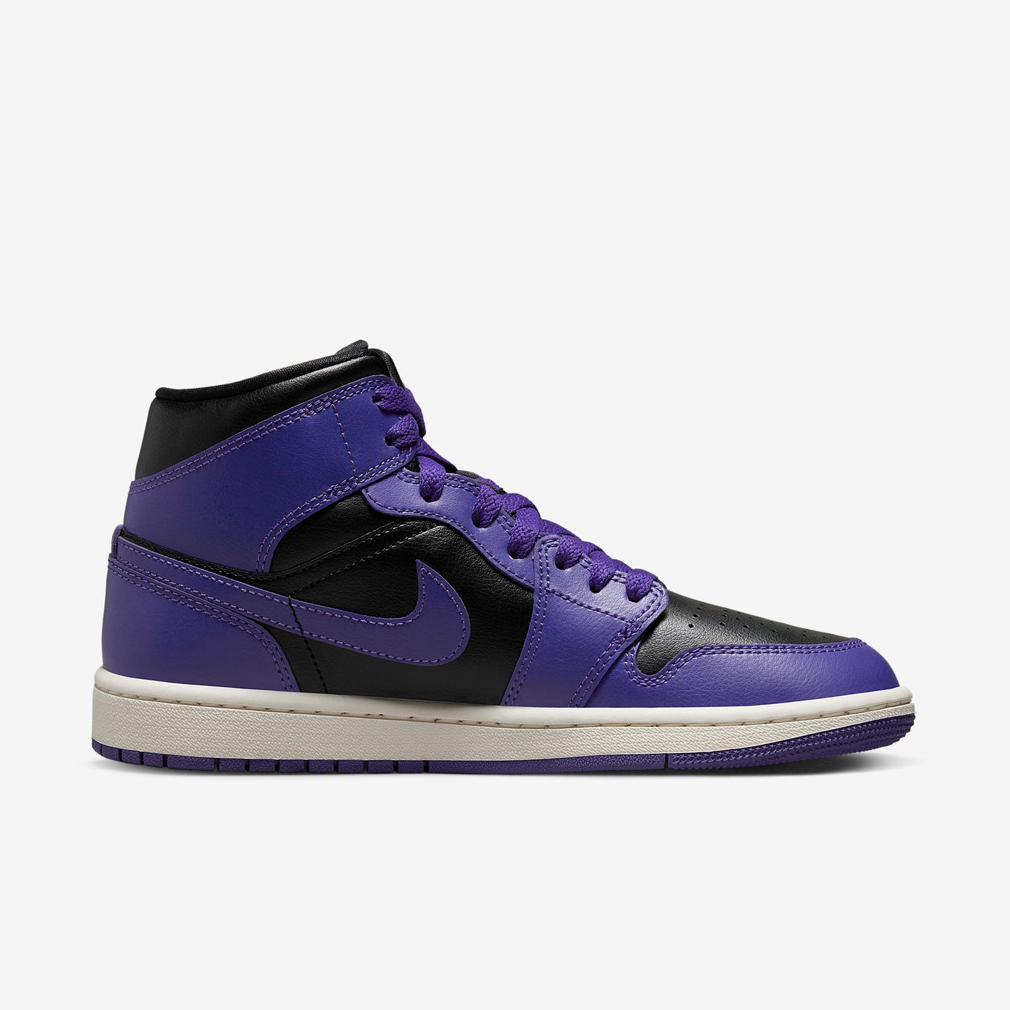 Jordan 1 Mid Purple Black