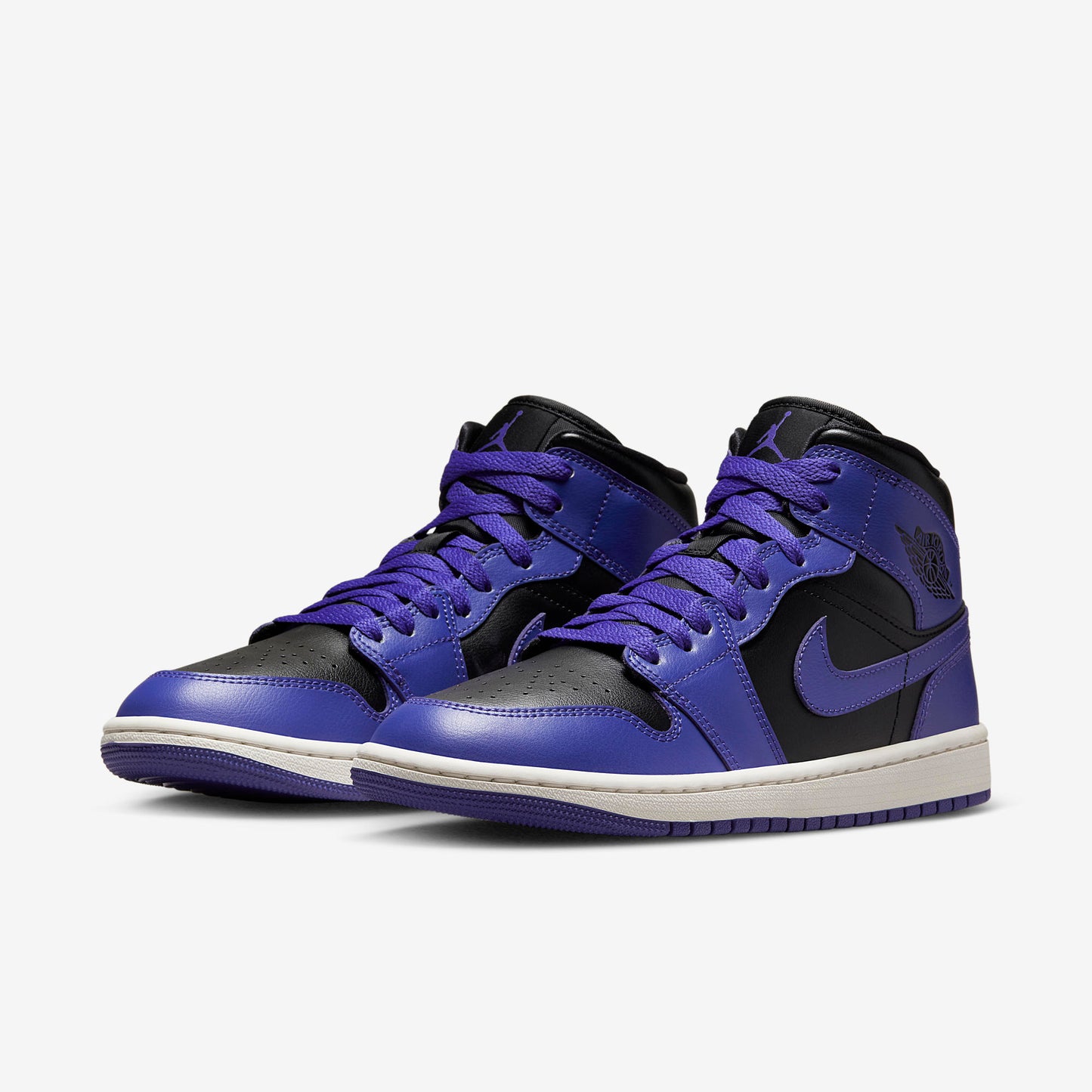 Jordan 1 Mid Purple Black
