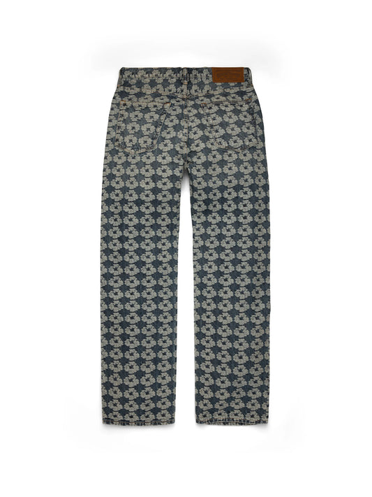 Denim Tears Baggy Jacquard Wreath Denim Pant