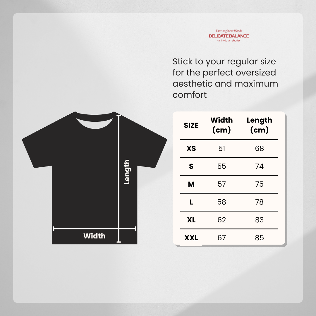 Delicate Balance "All In, Always" Heavyweight Overzised t-shirt