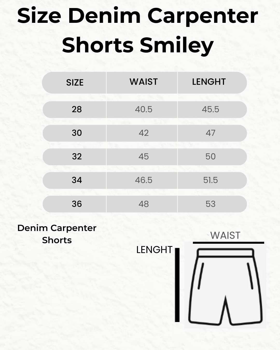 WEZC Denim Carpenter Shorts Bordado Serpiente
