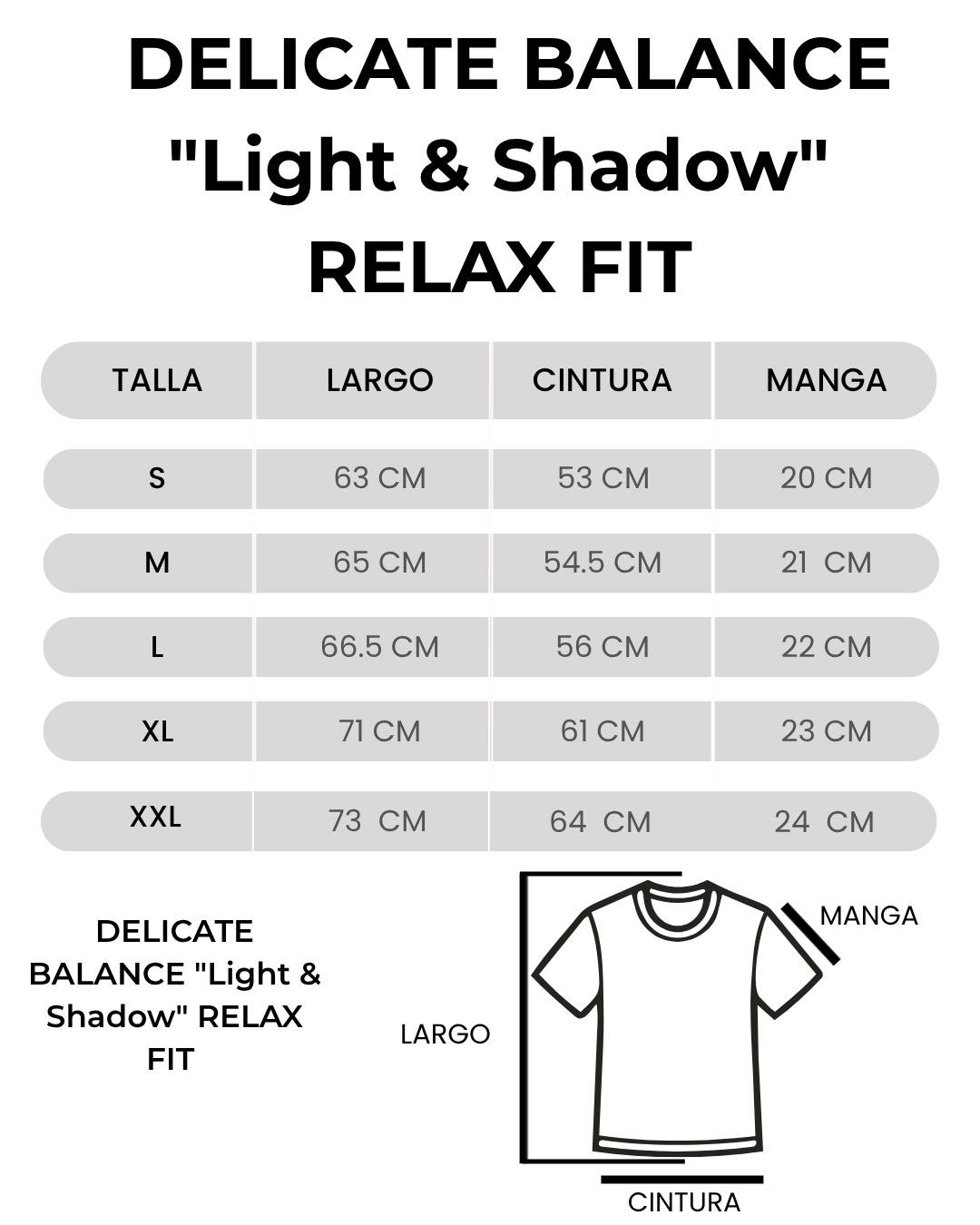 DELICATE BALANCE "Light & Shadow" Relax Heavyweight Light Grey Wash Tee