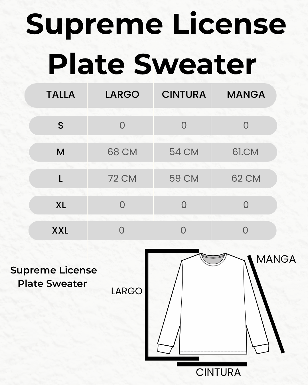 Supreme License Plate Sweater 'Black'