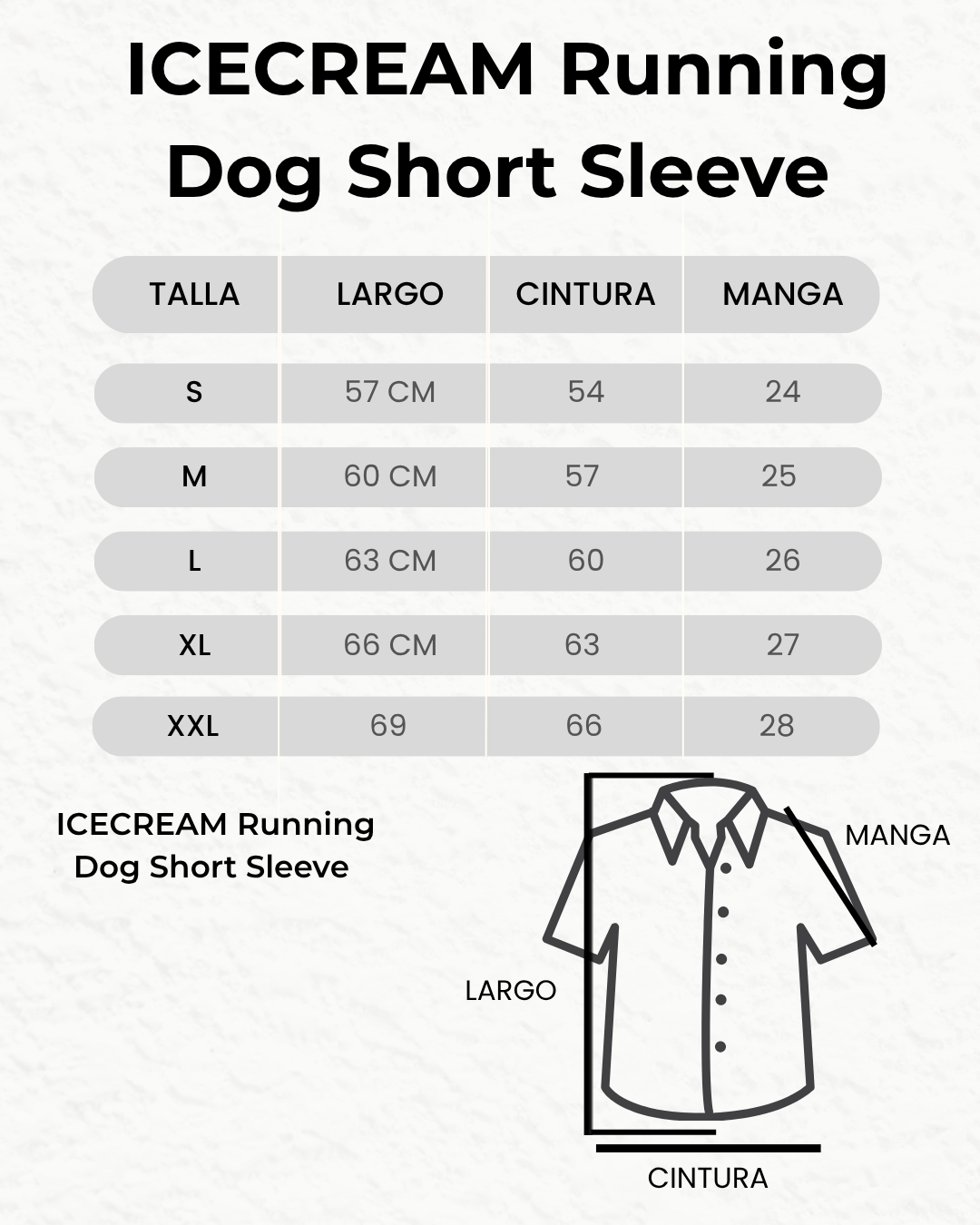 ICECREAM Running Dog Short Sleeve Denim Graphic Button-Up Shirt