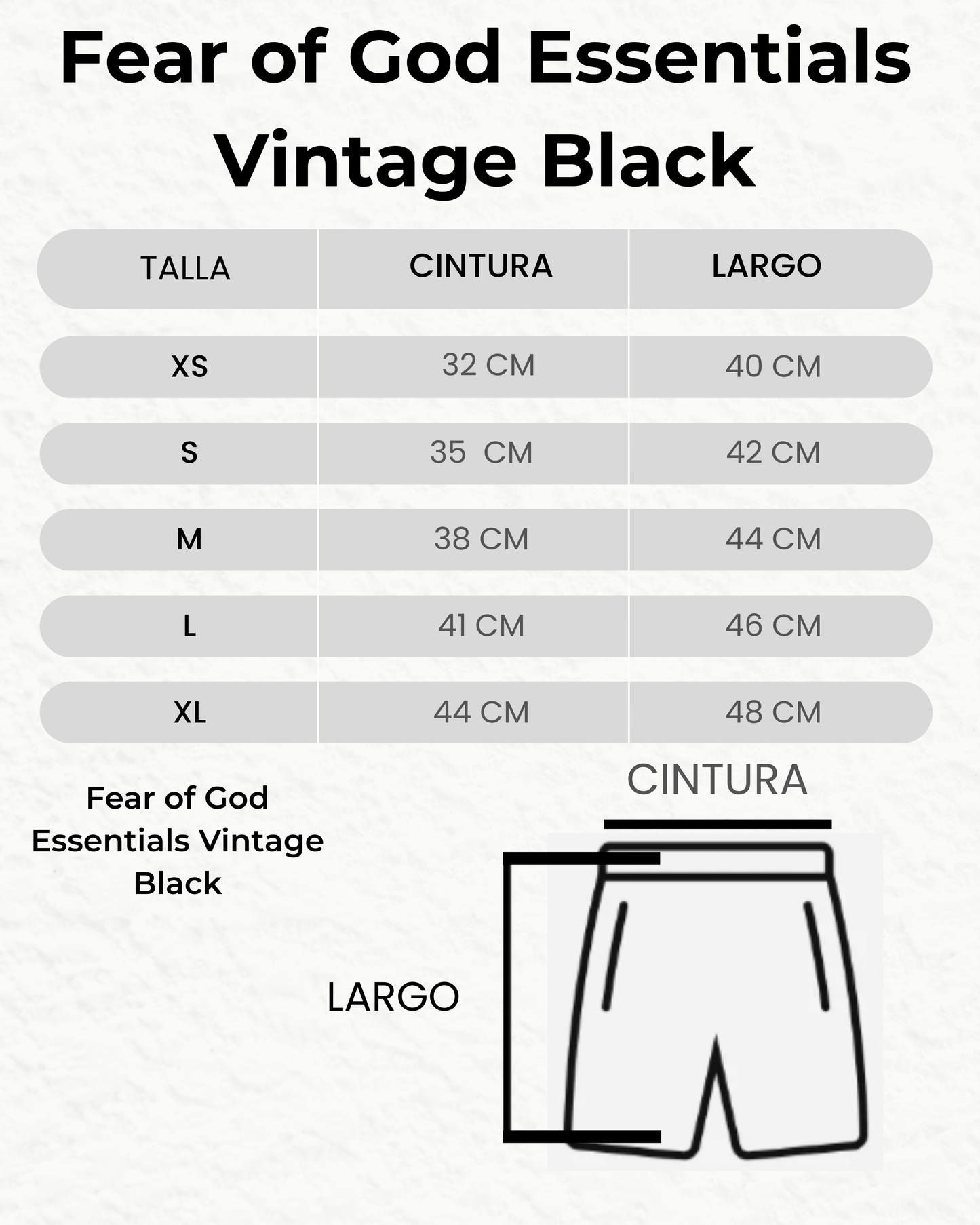 Fear of God Essentials Vintage Black