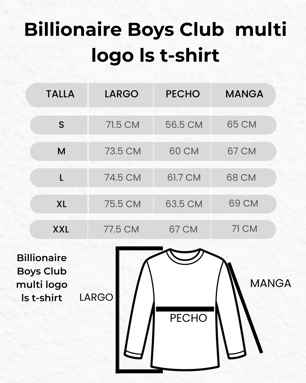 Billionaire Boys Club multi logo ls t-shirt