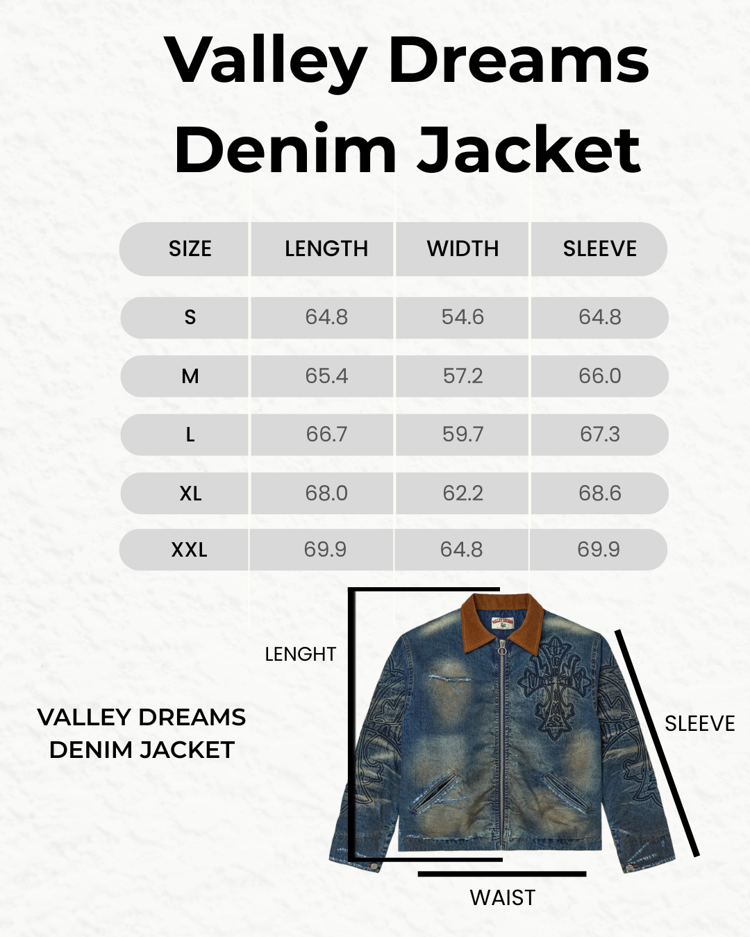 VALLEY DREAMS Religion Denim Jacket 'Midrinse'