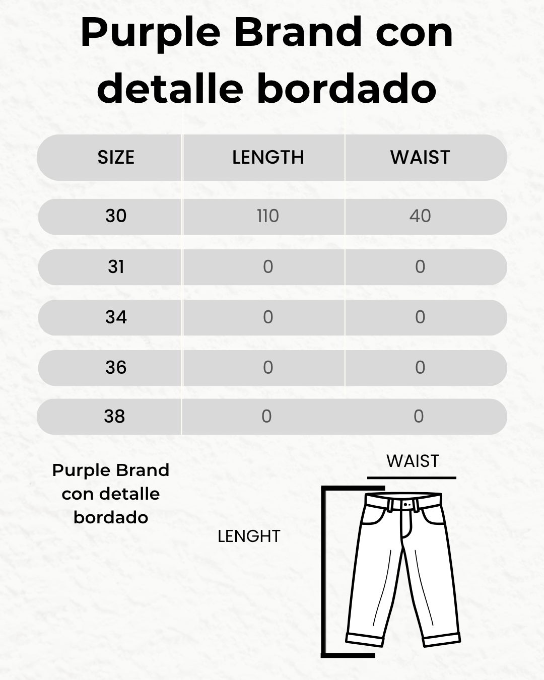 Purple Brand con detalle bordado