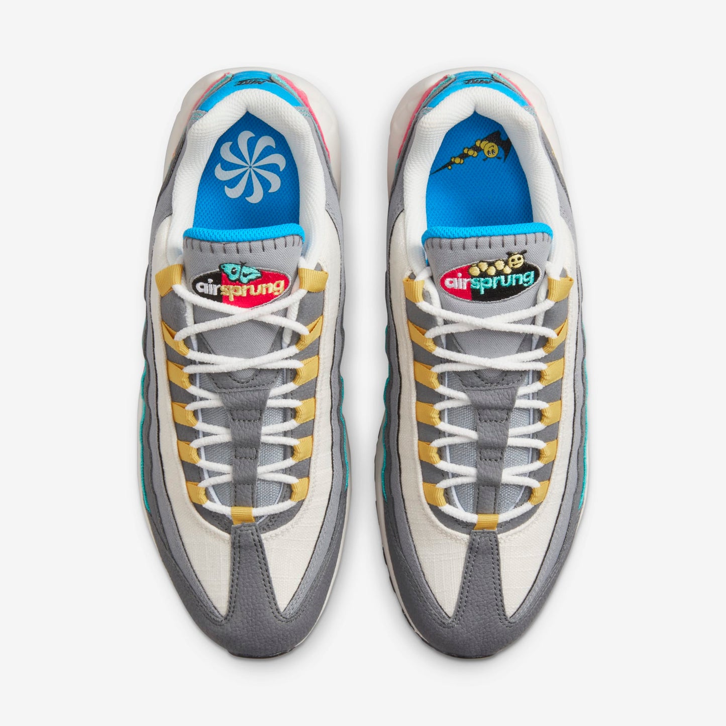 Nike Air Max 95 Air Sprung Grey Aqua Pink