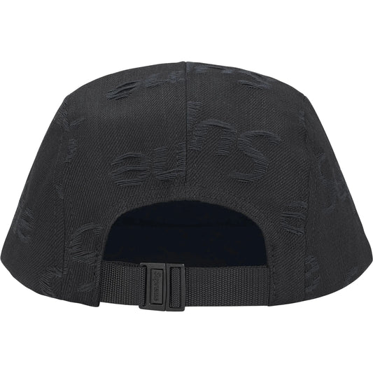 SUPREME Jacquard Black Logo Denim Cap