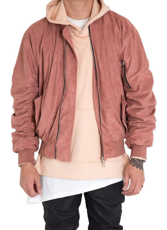 Lifted Anchors Suede Bird Bomber Jacket
