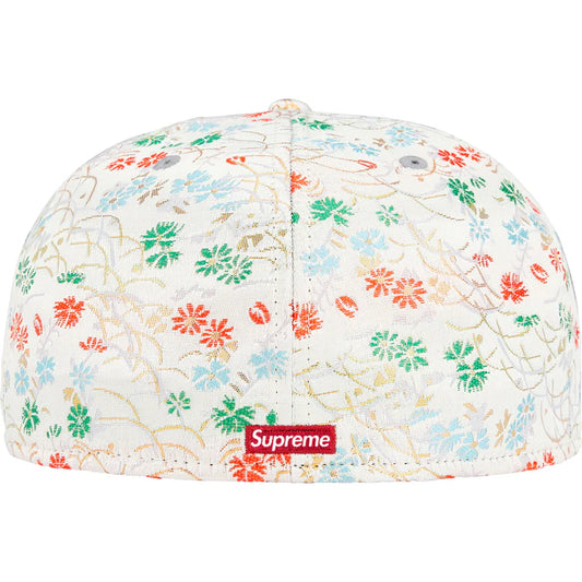 Supreme Floral Jacquard New Era 59Fifty Fitted Hat White - 7 1/4 - 57.7cm