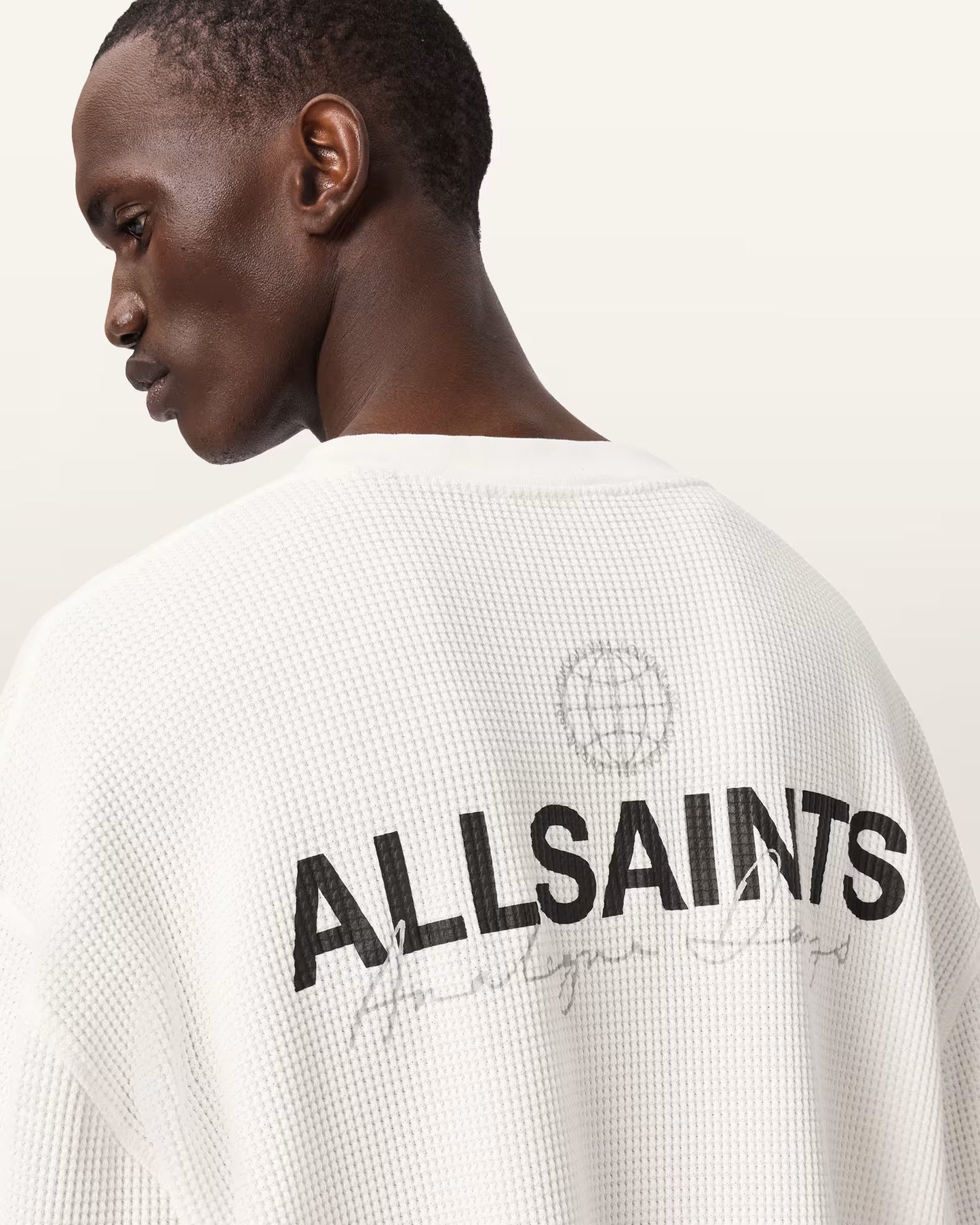 All Saints Emblem Oversized Long Sleeve T-Shirt