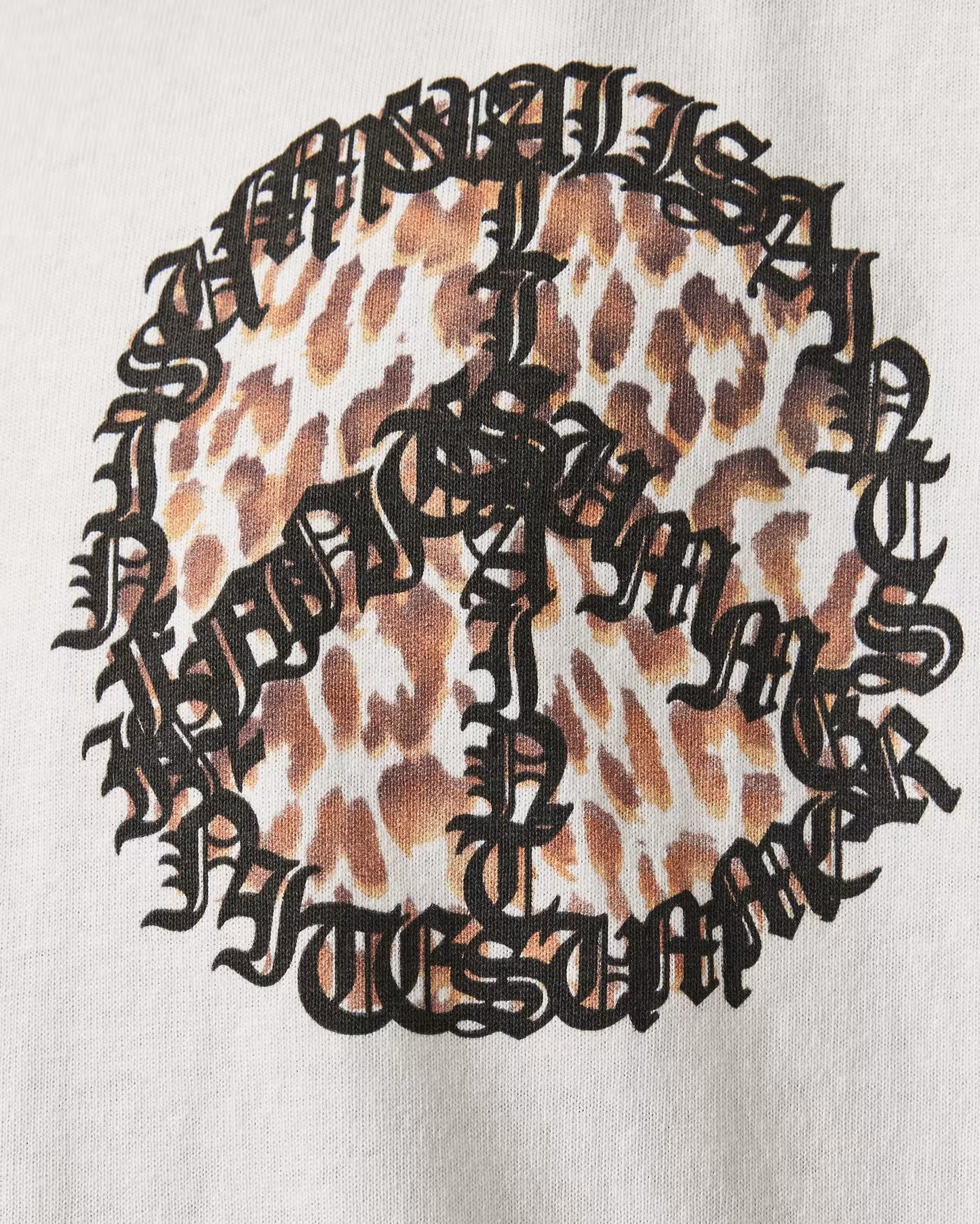All Saints Incessant Leopard Logo Oversized T-Shirt