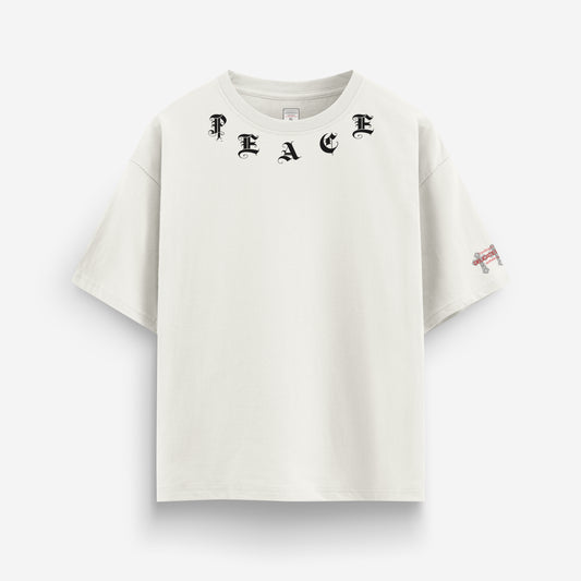 Delicate Balance Peace Graphic Heavyweight Oversize T-shirt