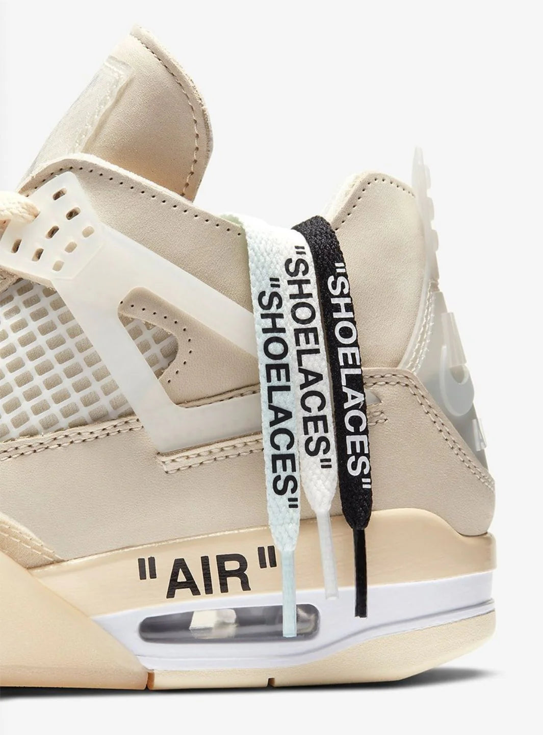 Air Jordan 4 Retro x Off White "Sail"