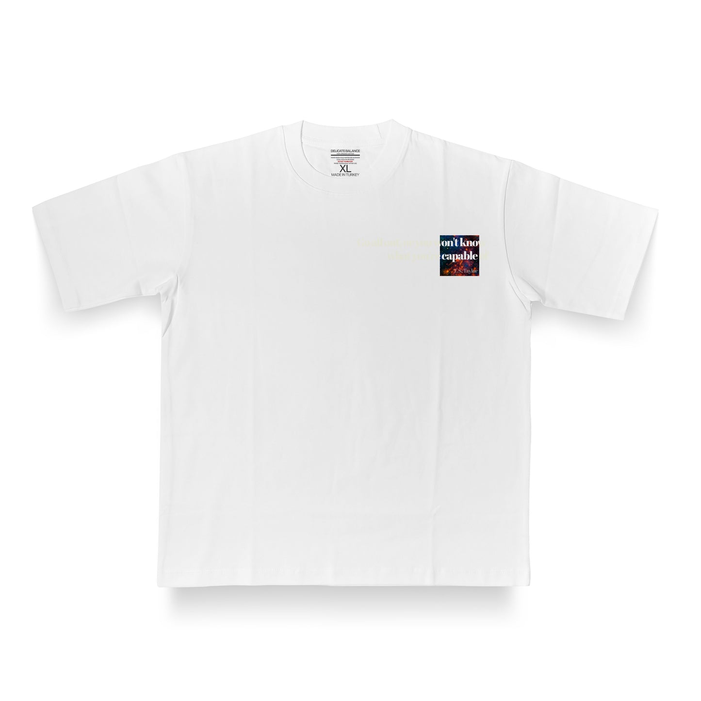 Delicate Balance "All In, Always" Heavyweight Overzised t-shirt