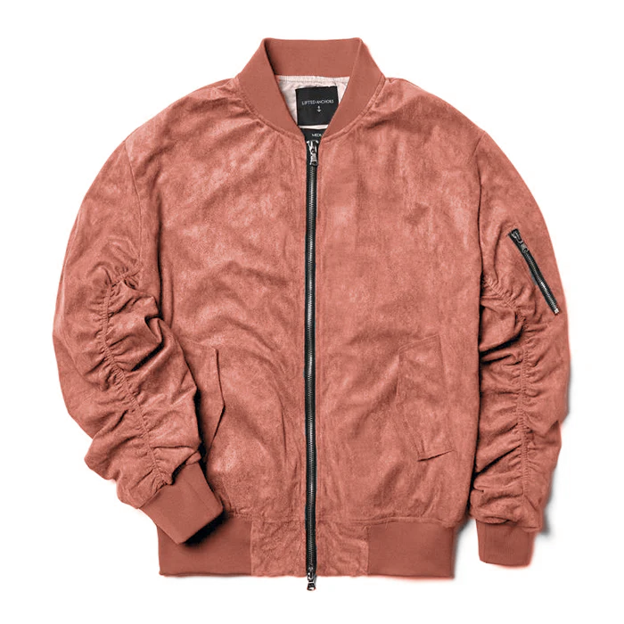 Lifted Anchors Suede Bird Bomber Jacket