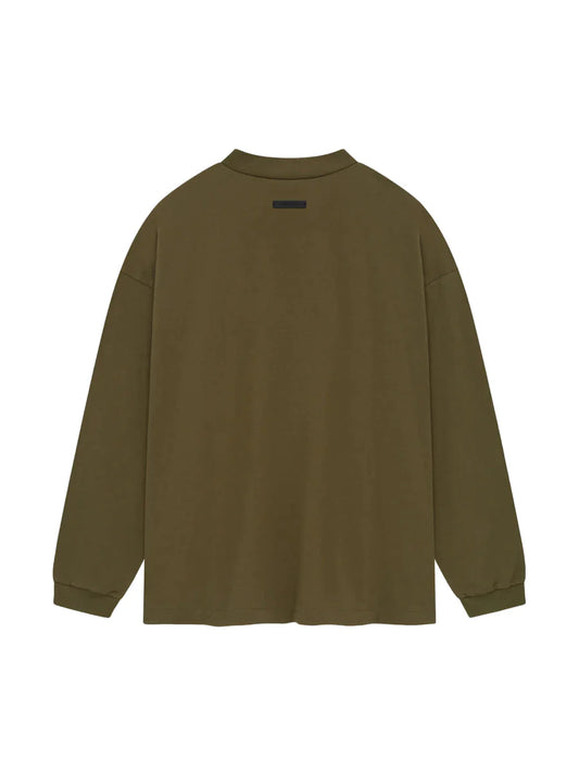 Fear of God Essentials Olive Long Sleeve T-Shirt