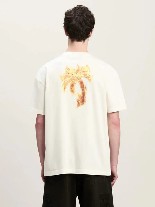 PALM ANGELS Flame Palm pure cotton T-shirt