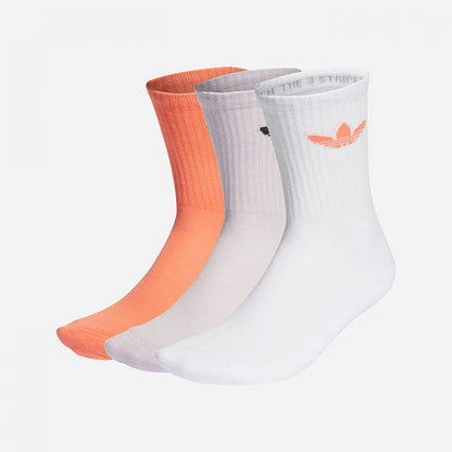 ADIDAS Mid Cut Chaussettes socks 3 PARES, medias