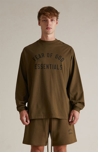 Fear of God Essentials Olive Long Sleeve T-Shirt