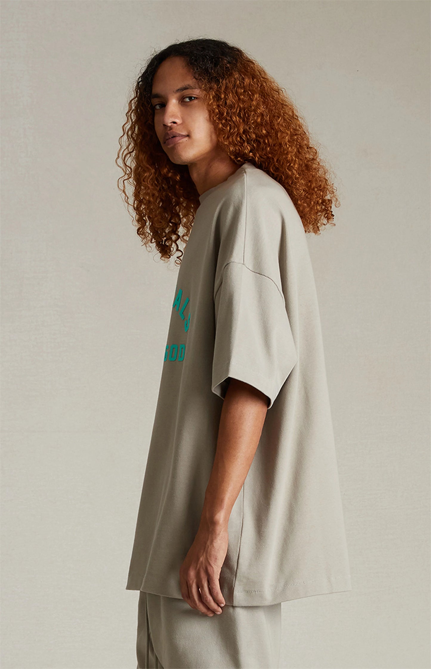 Fear of God ESSENTIALS Heavy Jersey Dark Heather Oatmeal