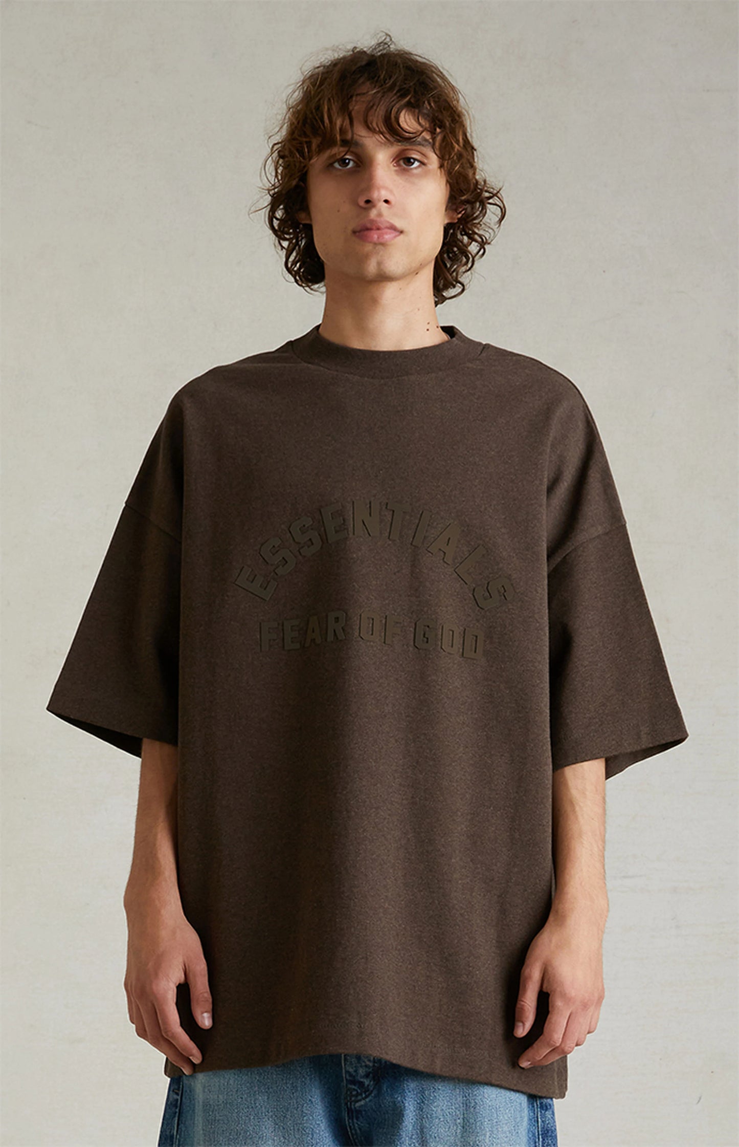 Fear of God ESSENTIALS Heavy S/S Tee - Heather Wood