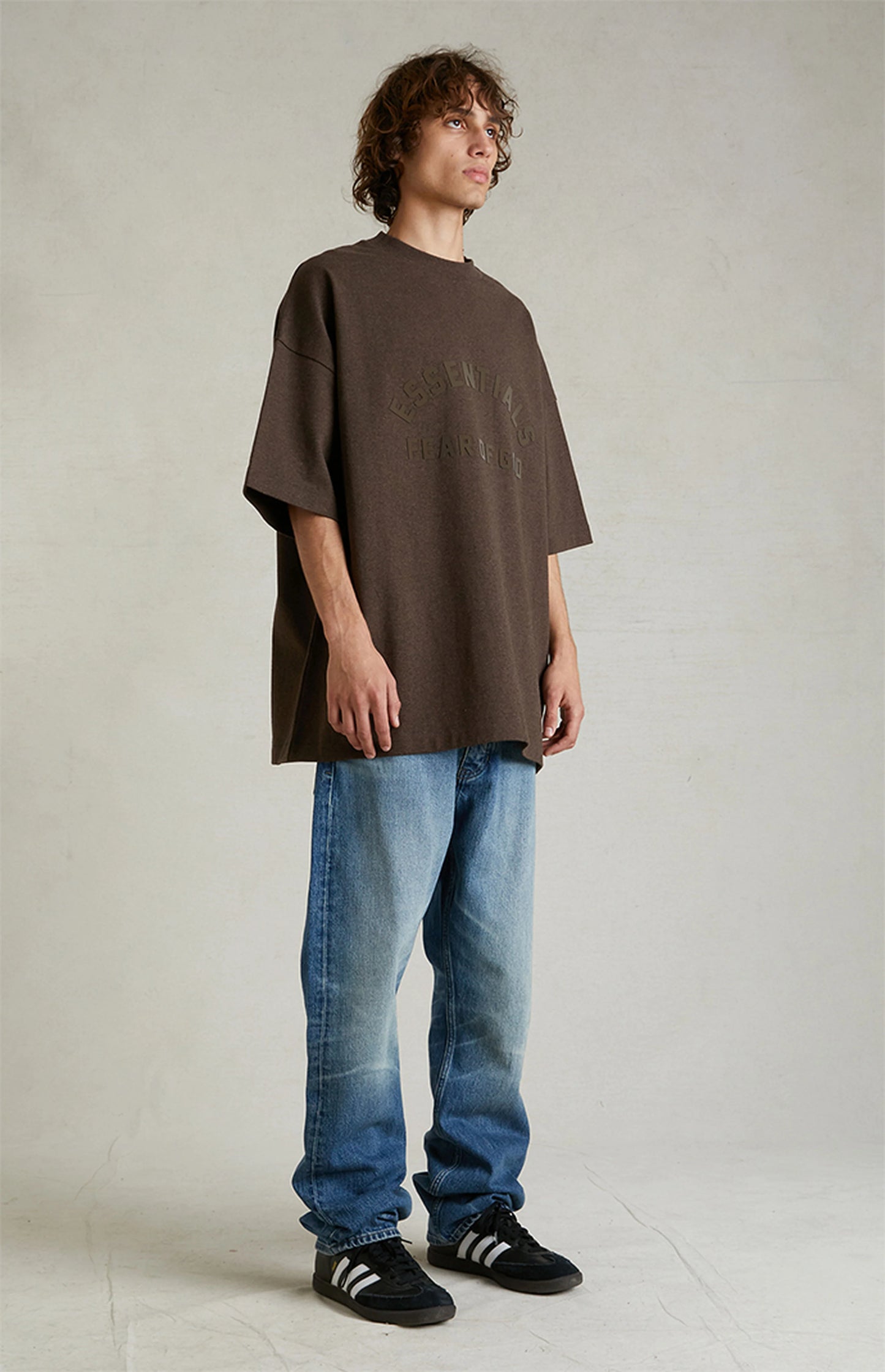 Fear of God ESSENTIALS Heavy S/S Tee - Heather Wood