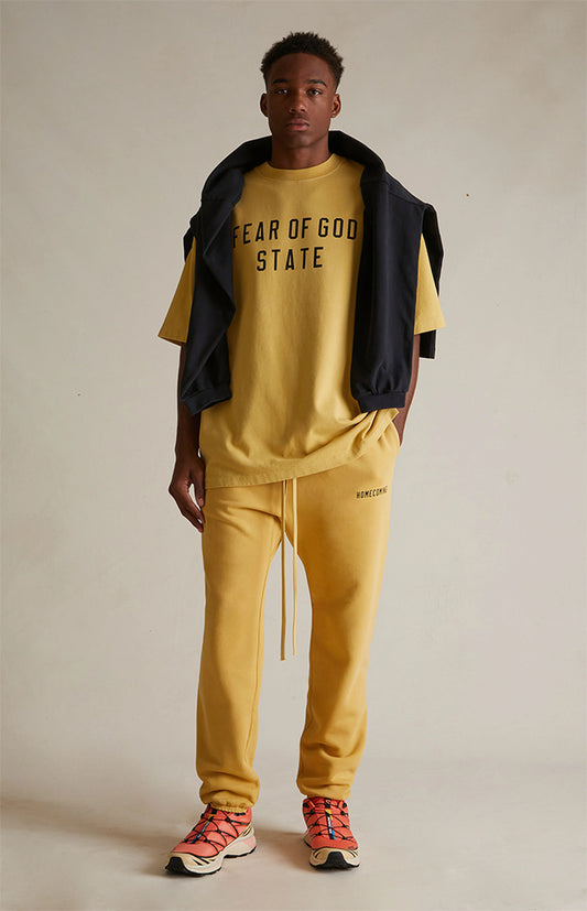 Fear of God ESSENTIALS Heavy Crewneck Tee - Amber
