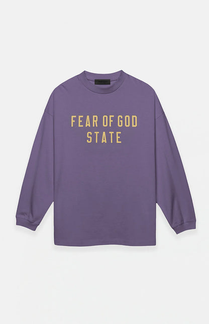 Fear of God ESSENTIALS Lavenderheavyweight Long Sleeve T-Shirt