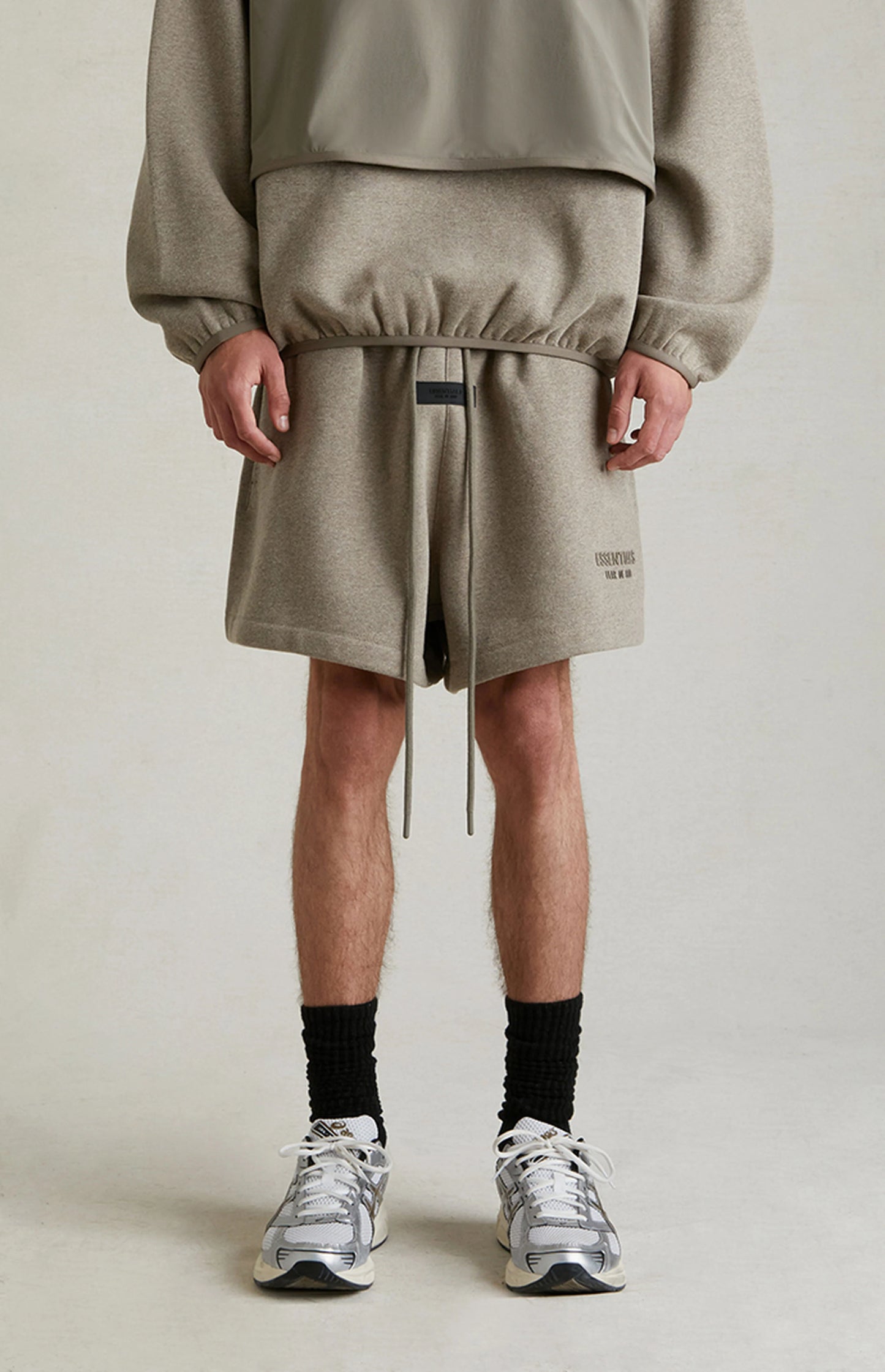 ESSENTIALS Fear Of God Heather Grey Sweat Shorts