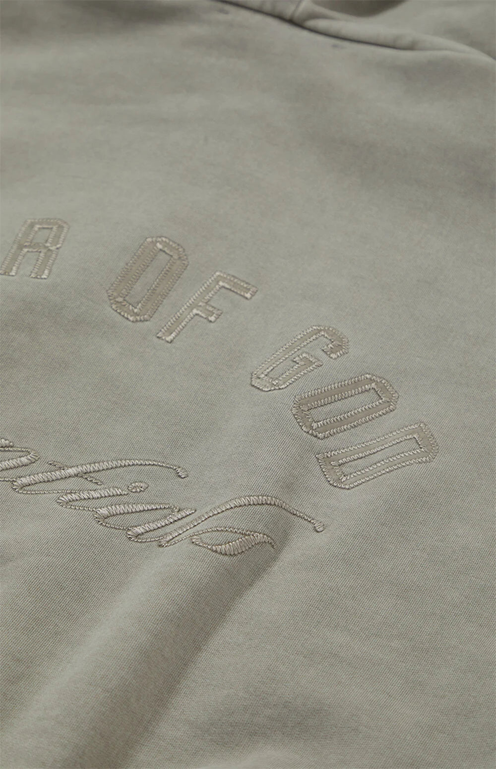 Fear of God Essentials Smoke Grey Classic Fleece Zip Up Hoodie
