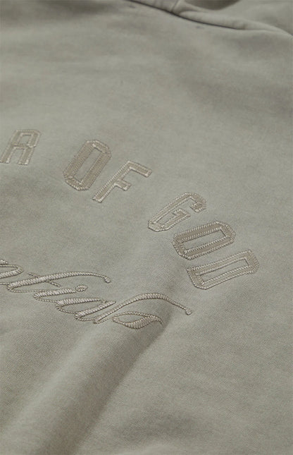 Fear of God Essentials Smoke Grey Classic Fleece Zip Up Hoodie